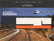 Tablet Screenshot of burbank-movers.com